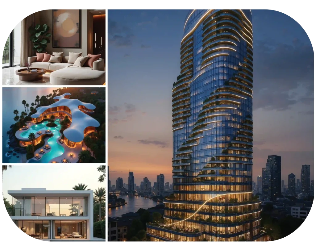 ผลงาน AI Architecture Render
